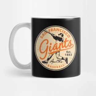 Retro Giants Willie Mays by Buck Tee Mug